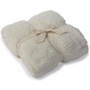 Barefoot Dreams CozyChic Throw - Cream - 54 x 72 in