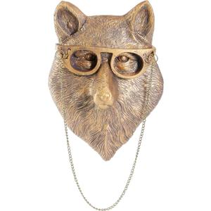 OrnaZest Animal Heads Wall Decor, Sculptures Wall Decor, Resin Animal Head Wall Hanging Decoration for Living Room Bedroom Kitchen Gift,FOX