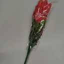 FERIAL 4 Pcs Christmas Artificial Flowers Poinsettia Flowers Red 7 Heads Silk Poinsettia Christmas Floral Bouquet Winter Artificial Poinsettia Bushes for Xmas Party Holiday Arrangements Decoration