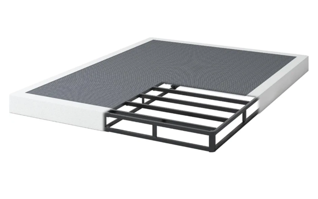 Box Spring for King Bed, 5 inch King Size Box Spring Only, Strong Metal Frame Mattress Foundation, No Noise, Easy Assembly