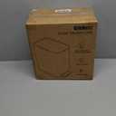 Small Bathroom Trash Can with Lid Soft Close, 5L / 1.3 Gallon Slim Garbage Can with Removable Inner Bucket, Step Stainless Steel Trash Bin for Office, Bathrooms, Bedroom, Living Room (White)