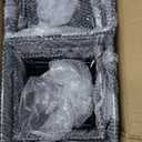 Acrylic Cube Display Boxes Pedestals, Black Platform with Hollow One Open Side, Stackable Nesting Risers Stands Shelf for Collectibles