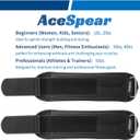 AceSpear Ankle Weights Sets for Men Women Kids 1lb 2lb 3lb 4lb 5lb Leg Weights Arm Wrist Weights Gym for Foot Exercise Training Workout Walking Jogging Yoga (Black)