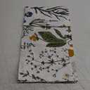 ECOCOTT 2 Pack Pillowcase Euro Size with Green Botanical Floral Leaves Pillow Cases Set, 100% Cotton Queen Pillow Covers Envelope Closure (Euro, 26"x26")