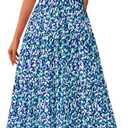 PRETTYGARDEN Womens 2026 Summer Dresses Fashion Clothing Floral Maxi Dress Ruffle Long Flowy Boho Beach Vacation Sundresses (XXL)