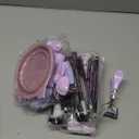 Makeup Brush Set, 49Pcs Makeup Tool Set Premium Synthetic Foundation Concealers Powder Eye Shadows Makeup Brushes Kit for for Beginner Professional, Purple