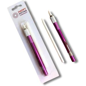 Happy Dotting Company Erasable marker for guidelines - Dotting Mandala art soapstone marker - white grey color - to make guidelines for mandala dot art. Like a chalk or charcoal pencil but better Happy Dotting Company Erasable marker for guidelines - Dotting Mandala art soapstone marker - white grey color - to make guidelines for mandala dot art. Like a chalk or charcoal pencil but better