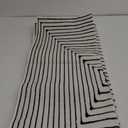 LIVEBOX Hallway Runner Rug 2.5x12, Modern Geometric Washable Kitchen Runner Rugs, Non Shedding Indoor Carpet for Entryway Laundry Room Bathroom (03-ivory/Black)