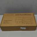 Lwenki Wall Mount Key Holder with Mail Organizer, 100% Paulownia Wood, 7 Metal Hooks, Storage Drawer, Entryway Home Decor (Light Brown)