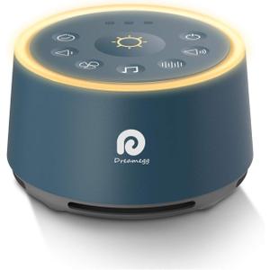 Dreamegg D1 Sound Machine - White Noise Machine with Baby Night Light for Sleeping, High Fidelity Sounds, Timer & Memory Feature, Sound Machine for Baby Adults, Home, Office, Travel (Navy Blue) (Standard size)