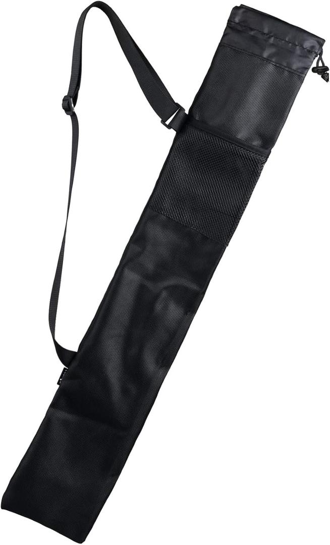 Cosmos Trekking Poles Carry Bag Portable Hiking Poles Carrying Shoulder Bag Tent Poles Replacement Storage Pouch for Trekking Hiking Poles & Walking Stick, Ajustable Shoulder Strap, Black