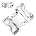 JIPIMON Dog Collar Buckle, Quick Release Stainless Steel Buckle, 3.0/3.2mm
