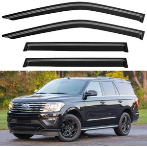 Window Visors Rain Guards for 2018-2024 Ford Expedition, Out-Channel Window Vent Wind Deflectors Visors Shades for 18-24 Expedition XL STX XLT MAX Limited King Ranch Platinum
