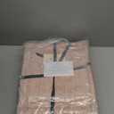 EverGrace Velvet Quilt Set Queen Size, Luxurious Soft Striped Channel Bedding Set, Lightweight Velvet Comforter for All Season, Oversized Bedspread Coverlet with 2 Matching Shams, Pink Clay