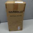 Baby Ball Pit 35.4" Soft Round Memory Foam Ball Pits NOT Included Balls Indoor Outdoor Playpen for Babies Toddlers Kids Great Gift for Girls Boys, White