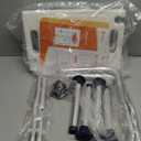 Shower Chair Bath Stool Seat 350 Lbs, Height Adjustable Bath Bench with Padded Seat for Seniors, Shower Stool Chair for Inside Shower, Shower Seat Stool with Heavy Duty Crossbar Support (Orange)