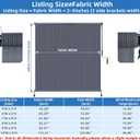 Outdoor Roller Shades,Exterior Cordless Patio Shade Roll Up Blind for Porch, 108"W x 96"H