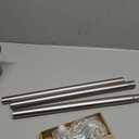 Heavy Duty Curtain Rods for Windows 30 to 41 Inch, Adjustable Length 1 Inch Diameter Window Curtain Rod with Aluminum Finials, Sand Nickel