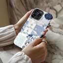 DEENAKIN for iPhone 15 Pro Max Case,Cute Floral,Trendy Preppy Y2K Designs | Compatible with Magsafe, Dual-Layer Hard Shell + Silicone, Slim Fit Phone Cover with Flower for Women Girls
