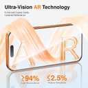 SMARTDEVIL 2 Pack Screen Protector for iPhone 17 Pro Max with AR Anti-Reflective Technology, 9H Hardness Military Grade Tempered Glass, Bubble Free and Auto Dust-Removal Box, Easy Installation