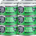 Pure Cravings Chicken and Duck Recipe in Broth, Shredded Wet Cat Food, Grain-Free Protein, Non-GMO, 12 Pack
