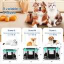 40x32x24 Inches Dog Playpen,Pet Playpen,Foldable Puppy Cat Playpen,Portable Exercise Kennel Tent Crate,Water-Resistant Breathable Shade Cover,Indoor Outdoor Travel Camping Use for Small Animals(L)