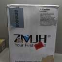 ZMJH Bidet Toilet Seat, Electric Smart Heated Seat with Slow Closes, Vortex Wash, Warm Dryer, Rear and Front Wash, Warm Water, Remote Control, and Night Light, White, A102S-W (Elongated)