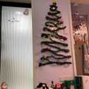 Felt Christmas Tree Set, 3.2ft Wall Hanging DIY Christmas Tree with LED Light Strings Detachable Ornaments DIY Felt Tree Craft Kits for Xmas Gifts Home Door Decoration