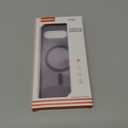 for Google Pixel 9A Case Magnetic Shockproof, [Fit for MagSafe] [Glass Screen Protector] Translucent Anti-Fingerprint Case for Google Pixel 9A (Purple)