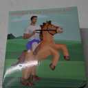 Stegosaurus Inflatable Costume Adult Ride On Horse Costumes Cowboy Air Blow Up Funny Riding Horse Suit for Men Women Halloween