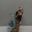 Cape Craftsmen Wall Mounted 12" Molten Glass Hanging Terrarium Kit on Natural Driftwood, Indoor Wall Planter Vase on Wood, Propagation Station for Hydroponics Plants, Succulent Pot