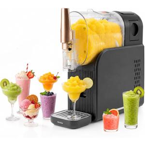 Slush Machine, 2L Frozen Drink Maker with 6 Presets, No Ice Needed Slushie Machine for Home, Frozen Cocktail & Milkshake Maker, Self-Cleaning Slushy Machine with Adjustable Temperature, Easy to Use