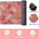 Artoid Mode Pink Bunny Happy Easter Kitchen Mats Set of 2, Home Seasonal Spring Easter Holiday Holiday Party Floor Mat - 17x29 and 17x47 Inch