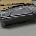 Simple Houseware Mesh Desk Organizer with Sliding Drawer, Double Tray and 5 Upright Sections, Silver