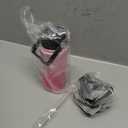 BJPKPK Insulated Water Bottles with Straw Lid, 18oz Stainless Steel Metal Water Bottle, Cold Hot Thermo with 3 Lids, Leak Proof BPA Free Travel Cup, Wide Mouth Flasks, Thermo -Cherry