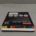 24 Colors Acrylic Paint Markers Pens Set Dual Tip with Fine and Brush for Paper Metal Rock Wood Plastic Canvas Ceramics DIY Crafts Drawing Art Supplies