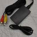 HDMI to RCA Converter, HDMI to AV 3RCA CVBs Composite Video Audio Converter Adapter Supports PAL/NTSC for TV Stick, Roku, Android TV Box, DVD ect, Black