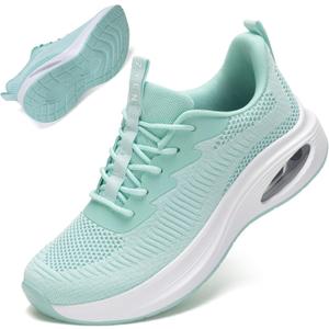 ZYEN Wide Toe Box Shoes Women Air Cushion Road Running Shoes Extra Wide Width Sneakers Arch Support Gym Athletic Tennis Sneakers Lightweight Breathable Walking Shoes (7.5 Wide)