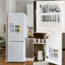 2 x Straw Holder for Cabinet Door, Silicone Straw Organizer for Cabinet Door, Kitchen Cabinet Organizer Reusable Straws Dispenser for Home Kitchen Accessories (Transparent)