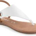 Aerosoles Womens IN CONCHLUSION Flat Sandal (White, 6)