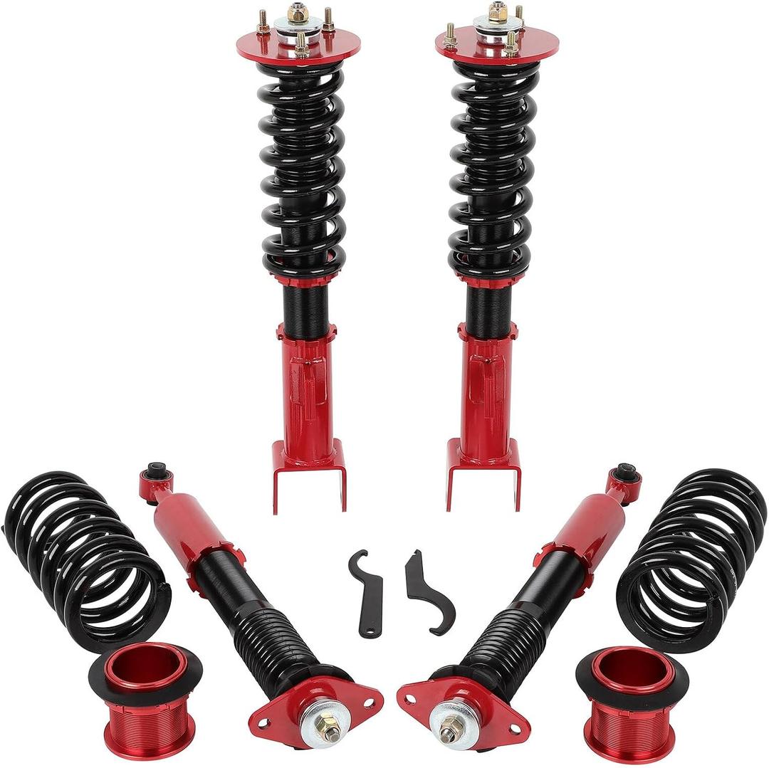 Suspension Coilover Shock Absorbers cciyu 2011 2012 2013 2014 2015 2016 2017 2018 2019 2020 2021 for Dodge for Challenger,for Charger Adjustable Lowering Kit Complete Assembly Struts Set Of 4