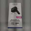 ZGear FM Transmitter and Fast Charging Car Charger 12 watt 2.4 amp Aux & USBport