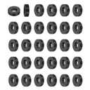PATIKIL Multi Purpose Rubber Spacer, 30Pcs 10mm ID x 25mm OD x 5mm T Neoprene Round Anti-Vibration Isolation Pads Isolator Rubber Bushings Spacer Washer for HVAC Bolts Car Accessories