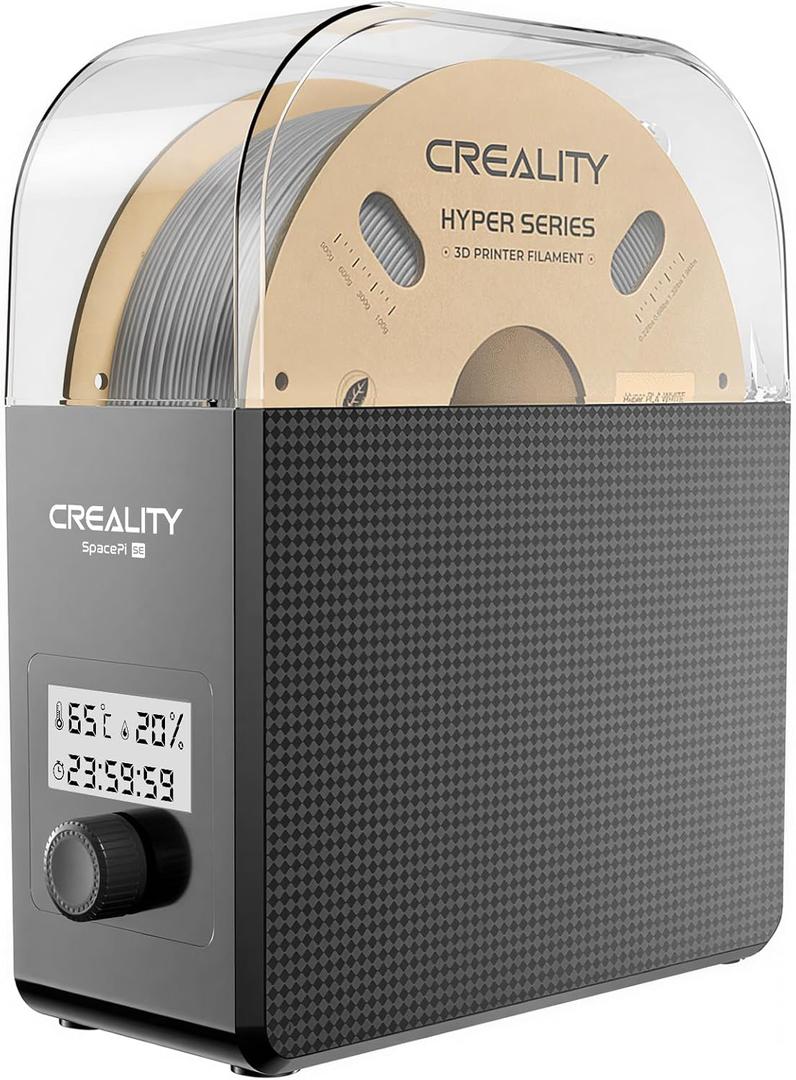 Creality Filament Dryer Box Pro 2026, SpacePi SE Upgraded 65 PTC Heating with Fan, Dust & Moisture-Proof Storage, 3D Printer Filament Spool Holder, Dehydrator for 1.75mm/2.85mm PLA PETG ABS TPU