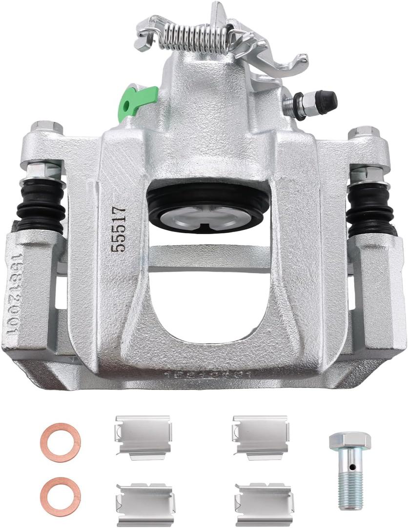 Betthand Rear Right Brake Caliper Fit for (Single Piston, NO Heavy Duty) 08-16 Dodge Grand Caravan, 08-16 Chrysler Town & Country, 09-14 Volkswagen Routan, 12-16 Ram C/V, 3.3/3.6/3.8/4L: 18B5080