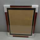 FramePro 14x17 Diploma Frame with Black over Gold Mat, 16x20 Certificate Frame, Real Wood with Gold Trim, Mahogany with Tempered Glass