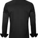 J.VER Men's Dress Shirts Solid Long Sleeve Stretch Wrinkle-Free Formal Shirt Business Casual Button Down Shirts