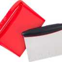 Good Cook Touch 6 Inch Wide Bench Scrape with Scoop, Red and Black