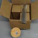 Iced Coffee Cups with Lids 4 Pcs - 16 OZ Glass Cups with Lids and Straws, Reusable Ice Coffee Tumbler, Clear Ribbed Drinking Glasses for Matcha, Smoothie, Ice Tea, Lemonade