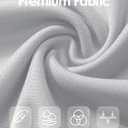 Boladeci Women's Swim Shirts - UPF 50+ Sun Protection Short Sleeve V Neck T-Shirts Workout Tops (Gray, S)